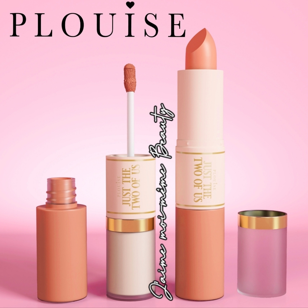 Plouise Crazy In Love Dual Ended Lipstick And Gloss - Peach Nude
